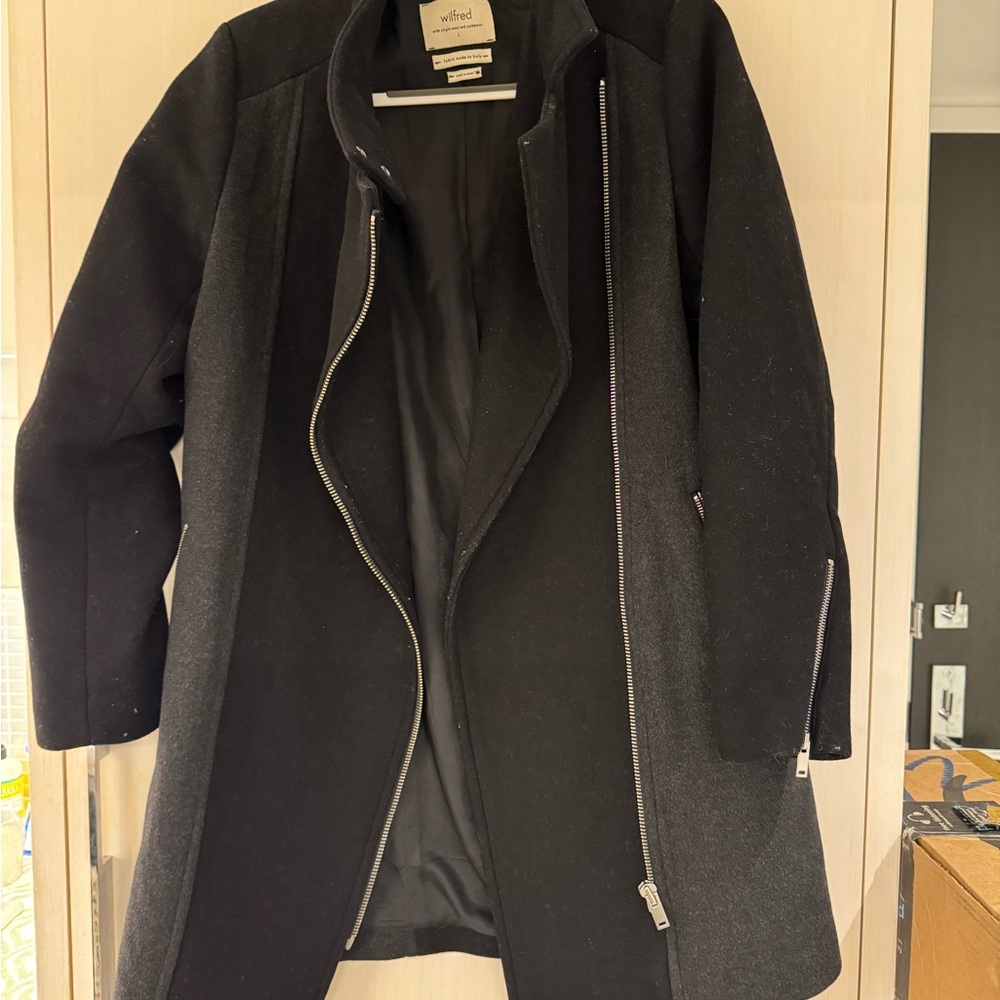 Wilfred Elegant Black Trench Coat
